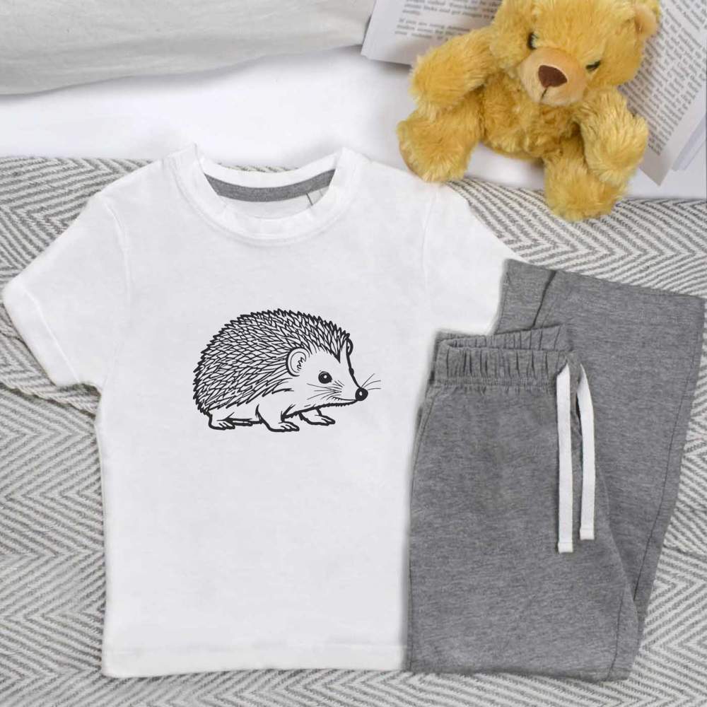 'Cute Hedgehog' Kids Nightwear / Pyjama Set (KP044921)