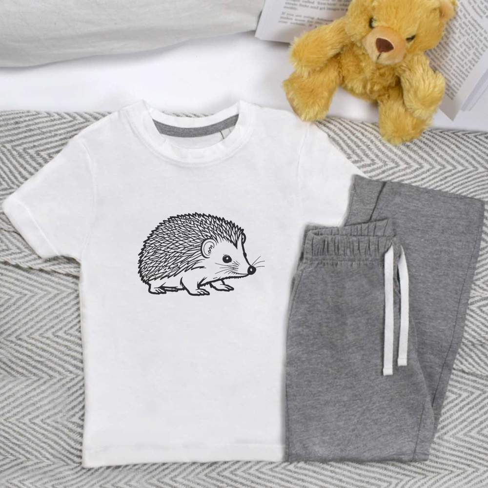 'Cute Hedgehog' Kids Nightwear / Pyjama Set (KP044921)
