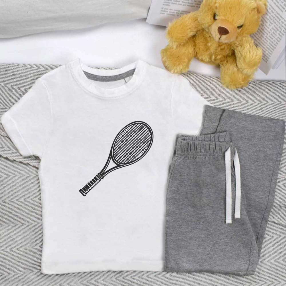 'Tennis Racket' Kids Nightwear / Pyjama Set (KP047721)