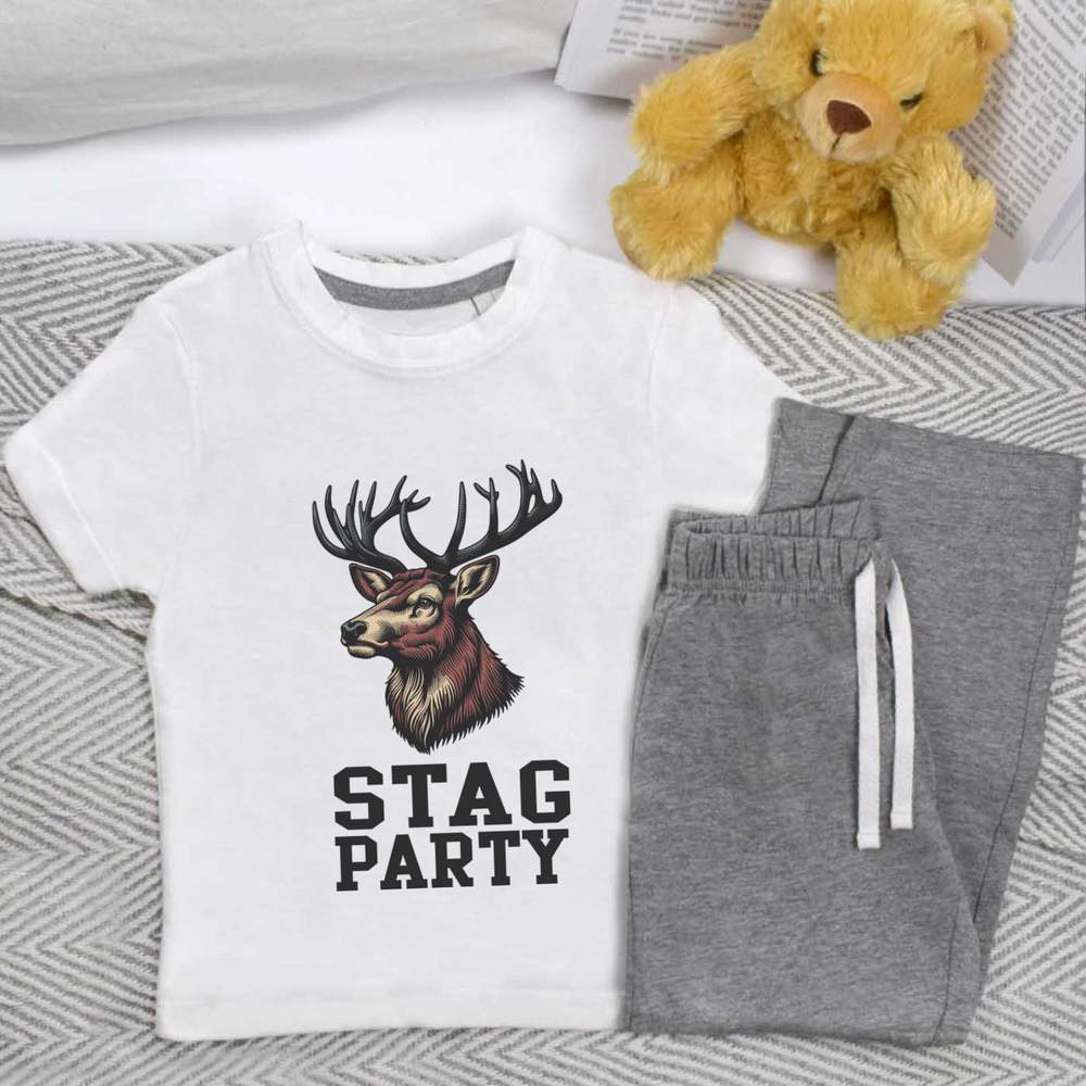 'Stag Party' Kids Nightwear / Pyjama Set (KP048780)