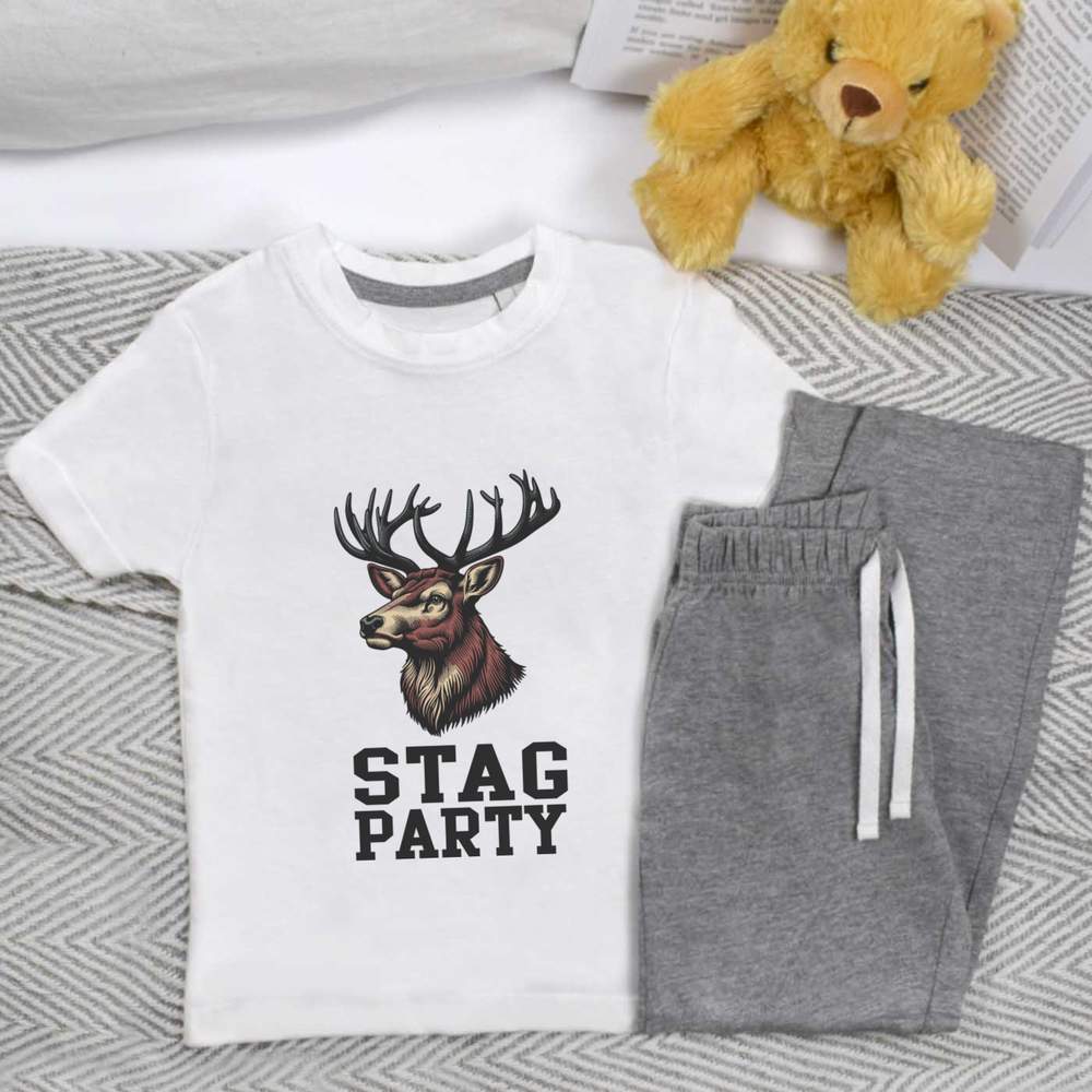 'Stag Party' Kids Nightwear / Pyjama Set (KP048780)