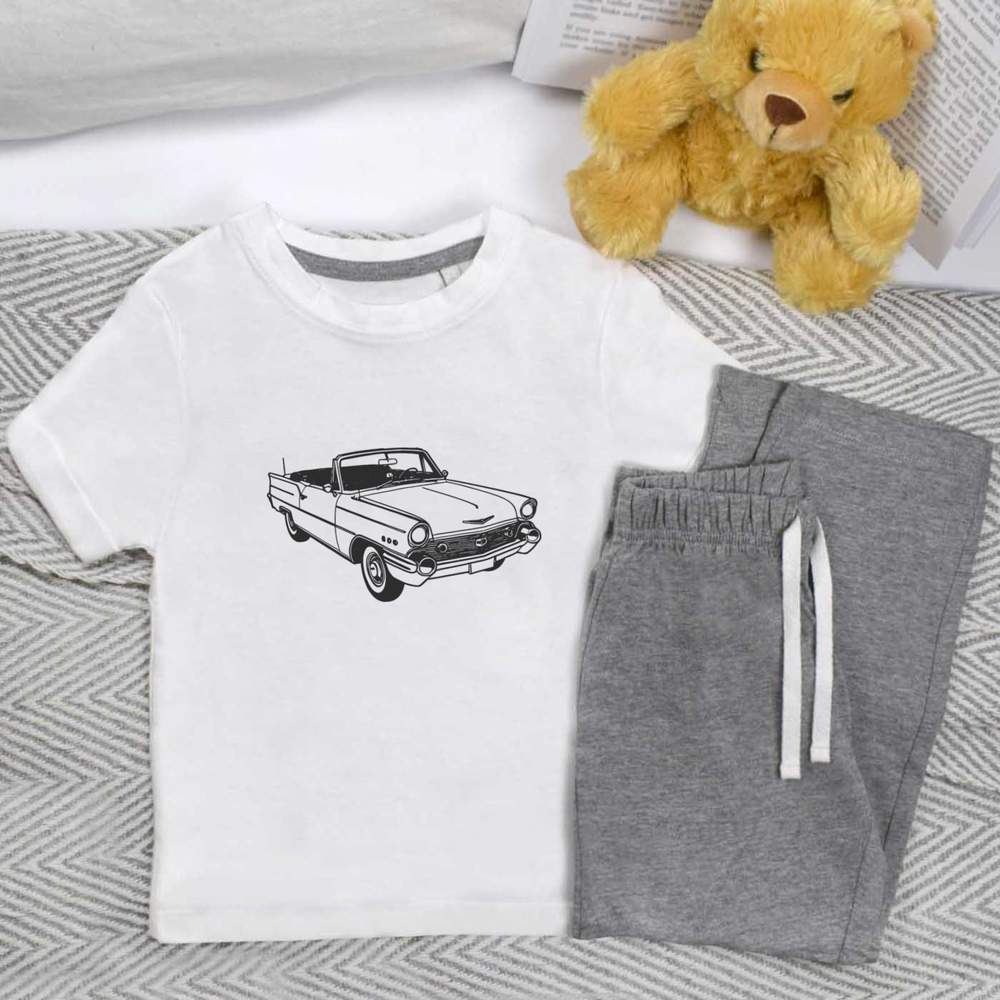 'Retro Convertible' Kids Nightwear / Pyjama Set (KP050077)