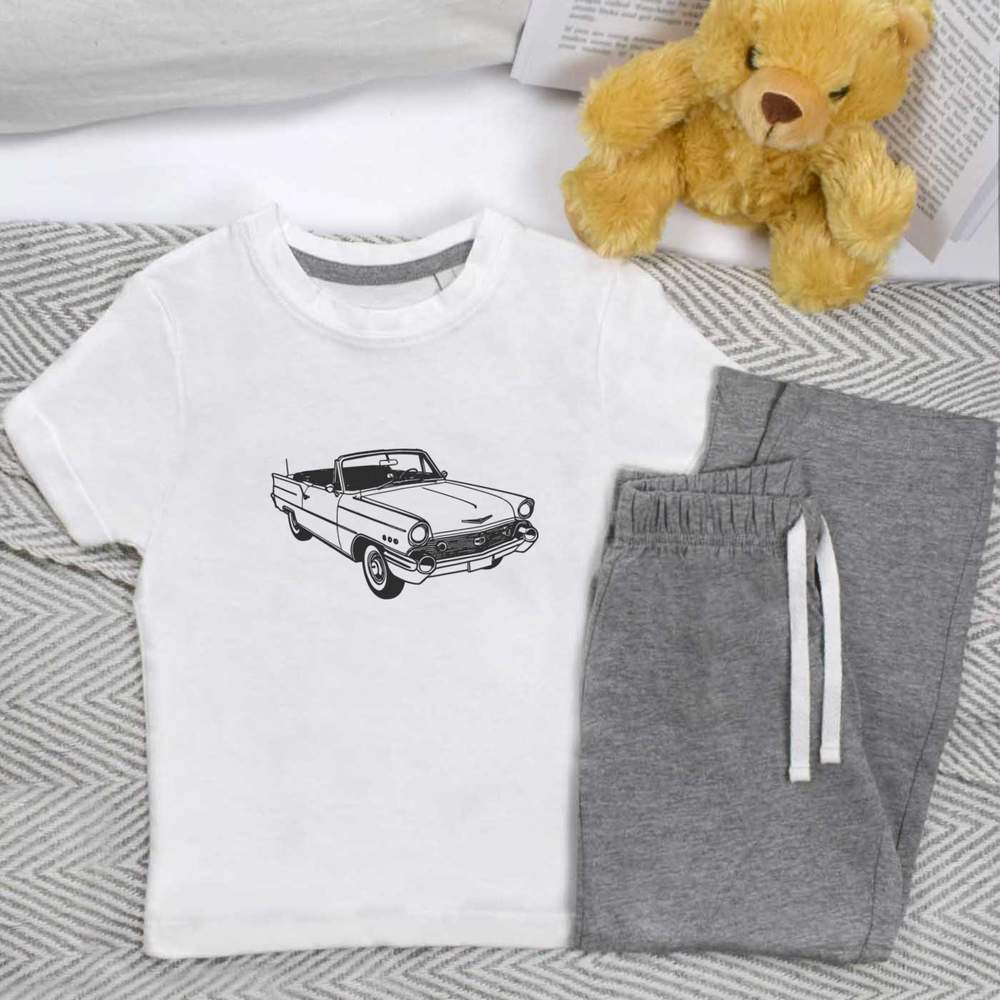 'Retro Convertible' Kids Nightwear / Pyjama Set (KP050077)