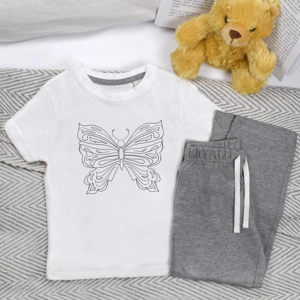 'Butterfly' Kids Nightwear / Pyjama Set (KP052029)
