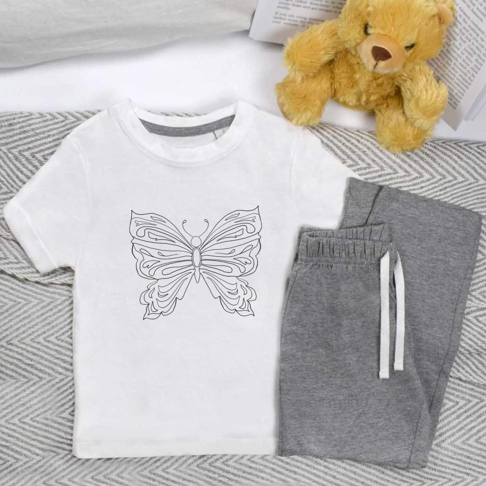 'Butterfly' Kids Nightwear / Pyjama Set (KP052029)