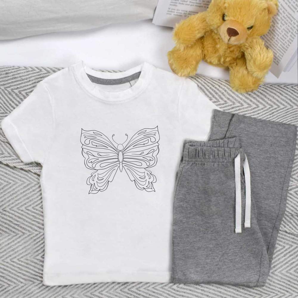 'Butterfly' Kids Nightwear / Pyjama Set (KP052029)