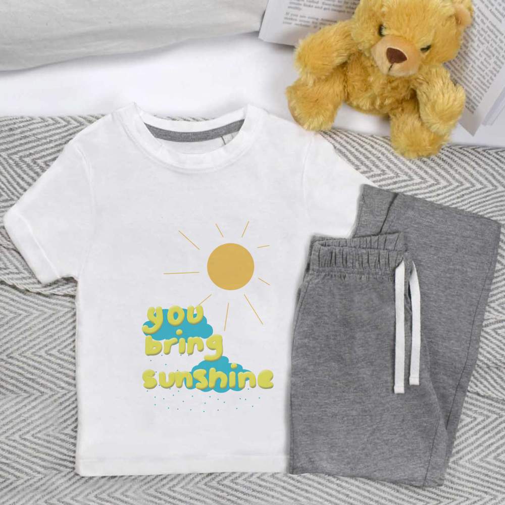 'You Bring Sunshine ' Kids Nightwear / Pyjama Set (KP052367)