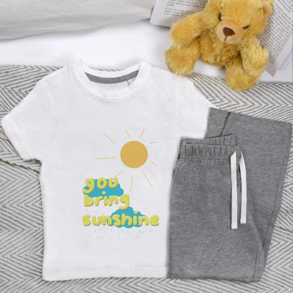 'You Bring Sunshine ' Kids Nightwear / Pyjama Set (KP052367)