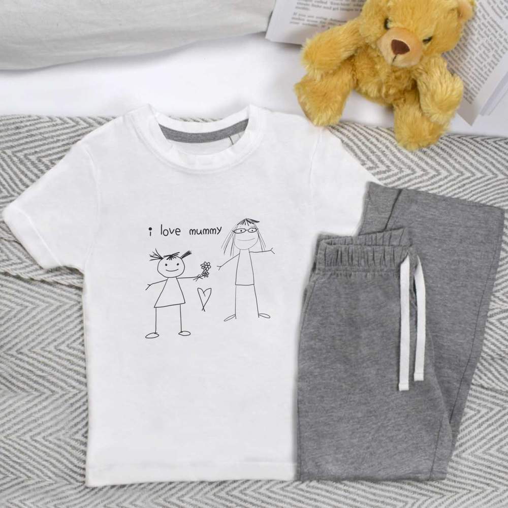 'I Love Mummy' Kids Nightwear / Pyjama Set (KP052811)