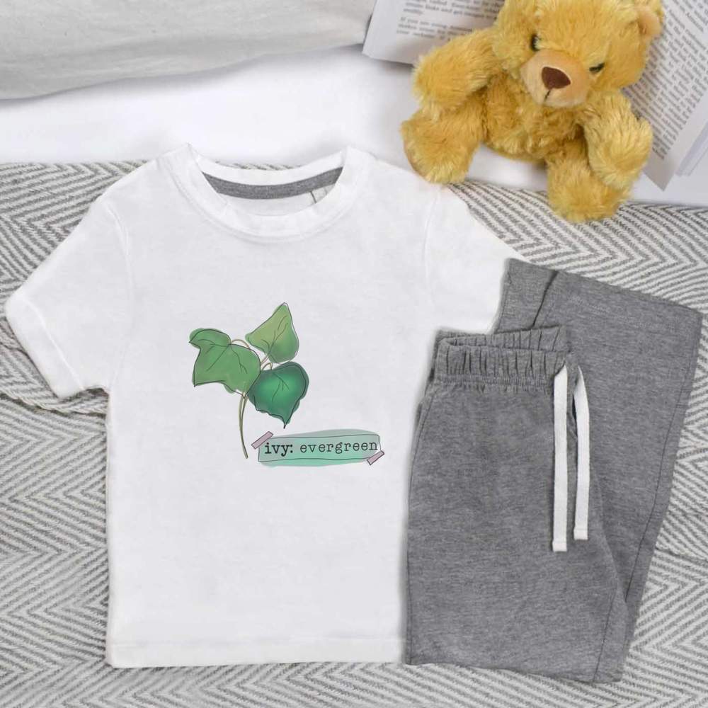 'Ivy Evergreen' Kids Nightwear / Pyjama Set (KP053874)