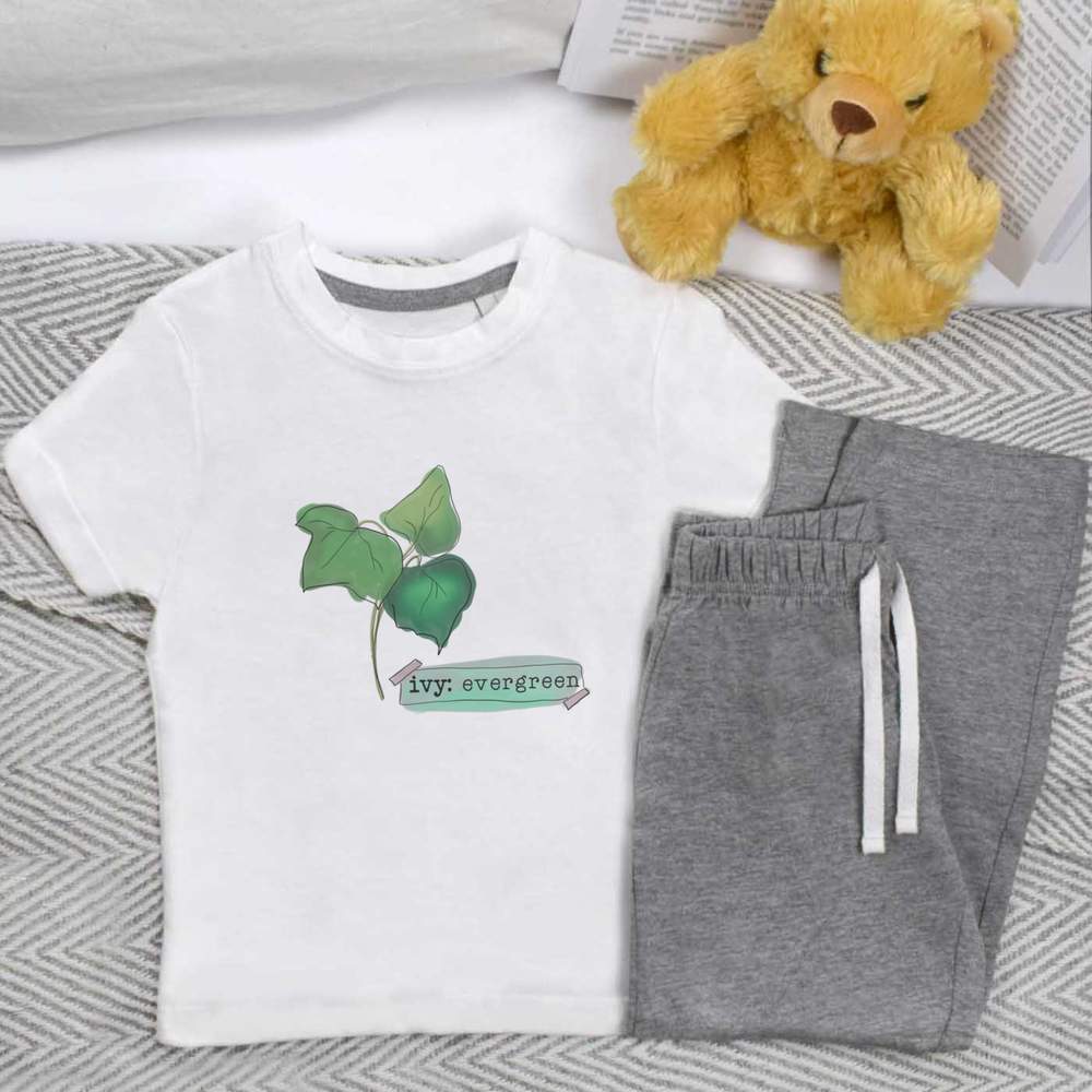 'Ivy Evergreen' Kids Nightwear / Pyjama Set (KP053874)