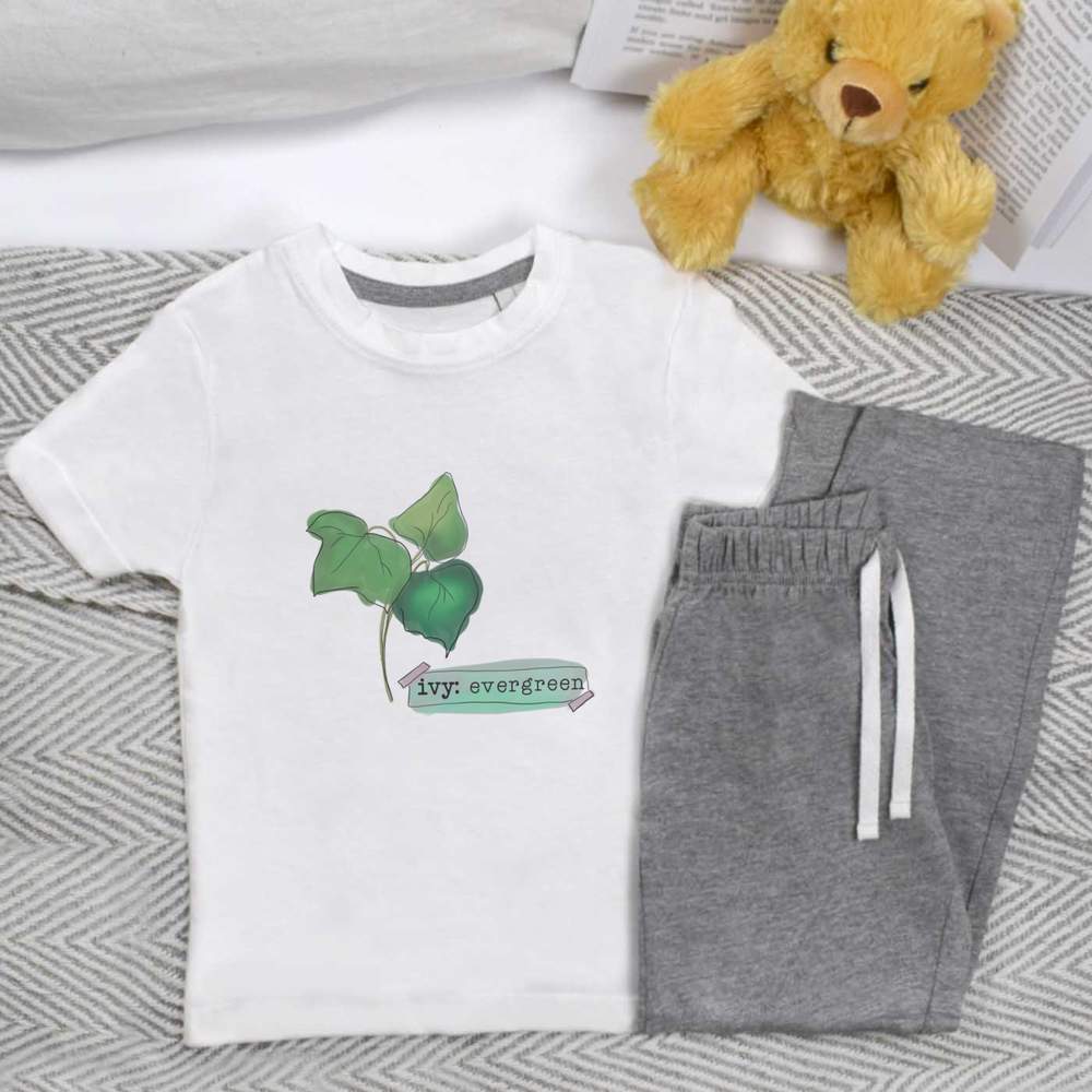 'Ivy Evergreen' Kids Nightwear / Pyjama Set (KP053874)