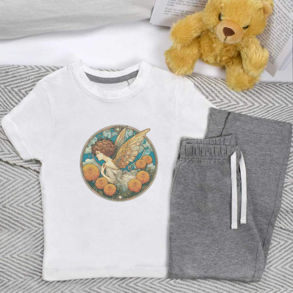 'Marigold Garden Fairy' Kids Nightwear / Pyjama Set (KP055510)