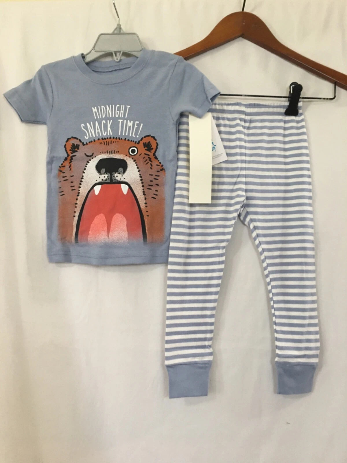 New Carter's Boys Bear Pajama set Snug Fit Short Sleeve Pants Toddler  2T,4T,5T
