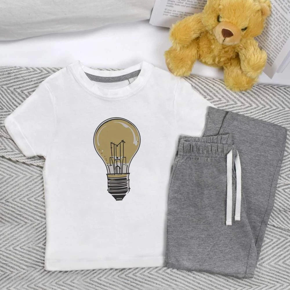 'Lightbulb' Kids Nightwear / Pyjama Set (KP043728)