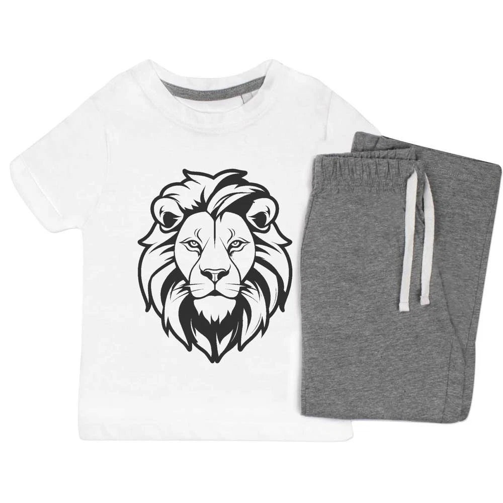 'lion' Kids Nightwear / Pyjama Set (KP042900)