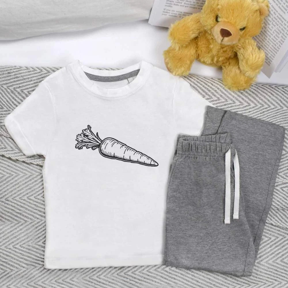 'Garden Carrot' Kids Nightwear / Pyjama Set (KP044920)