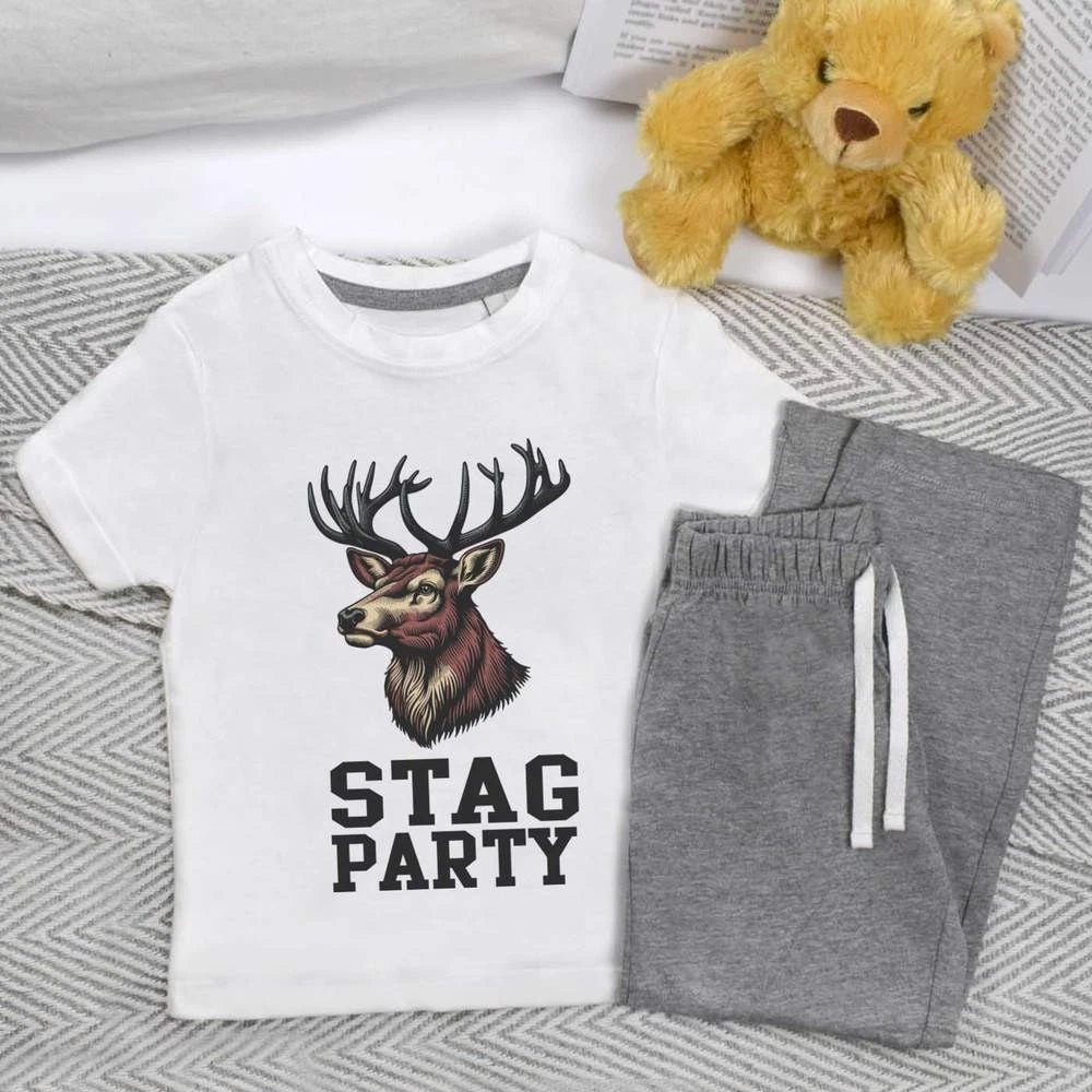 'Stag Party' Kids Nightwear / Pyjama Set (KP048780)
