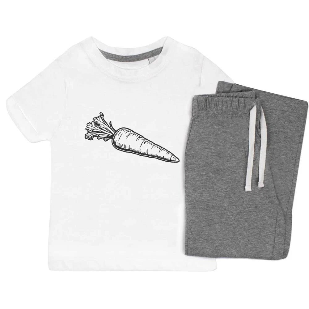 'Garden Carrot' Kids Nightwear / Pyjama Set (KP044920)