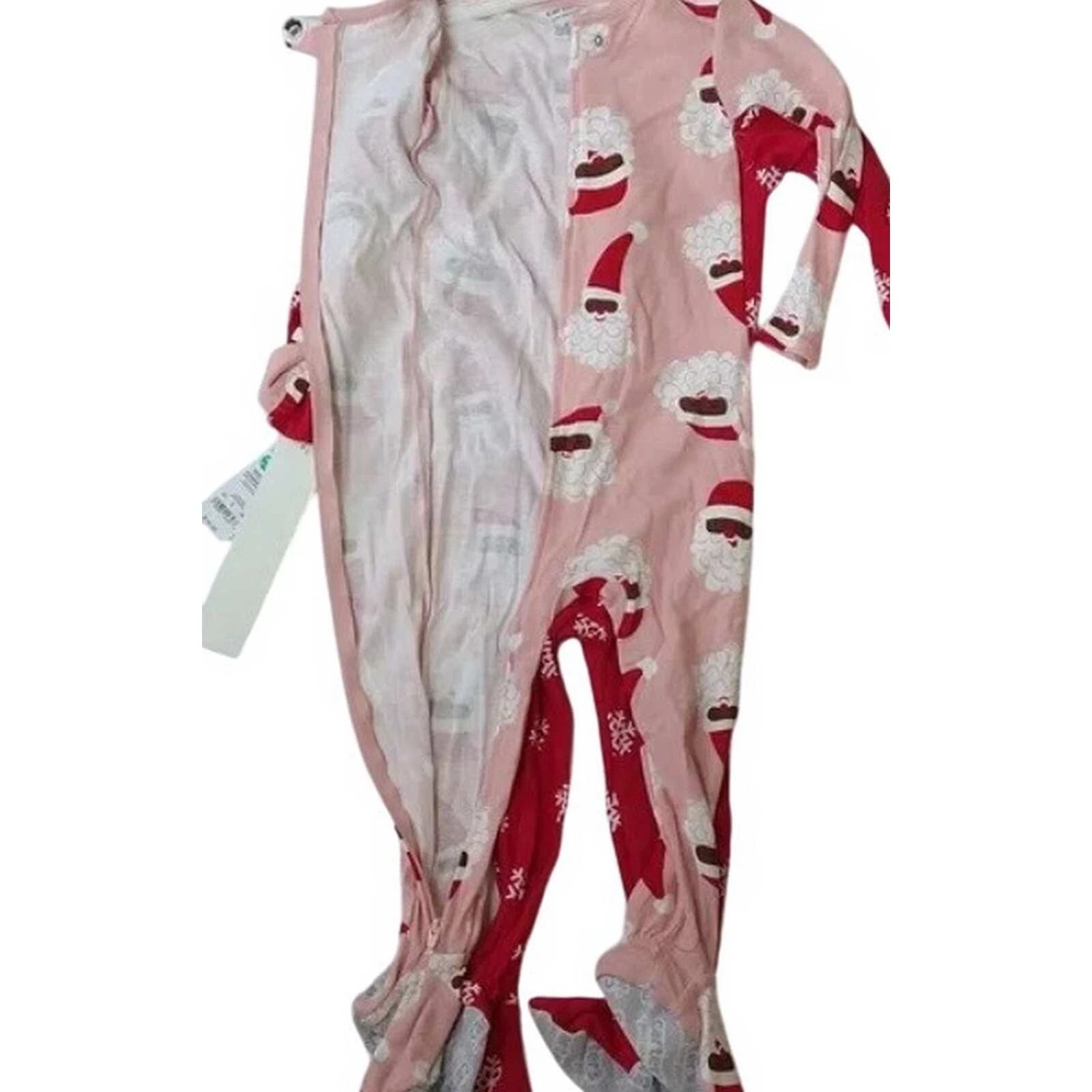 Carter's Toddler Girls' Snowflake Reindeer/Santa Footed Pajama Set