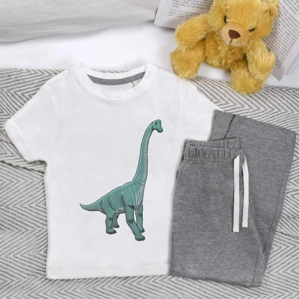'Brachiosaurus' Kids Nightwear / Pyjama Set (KP028655)