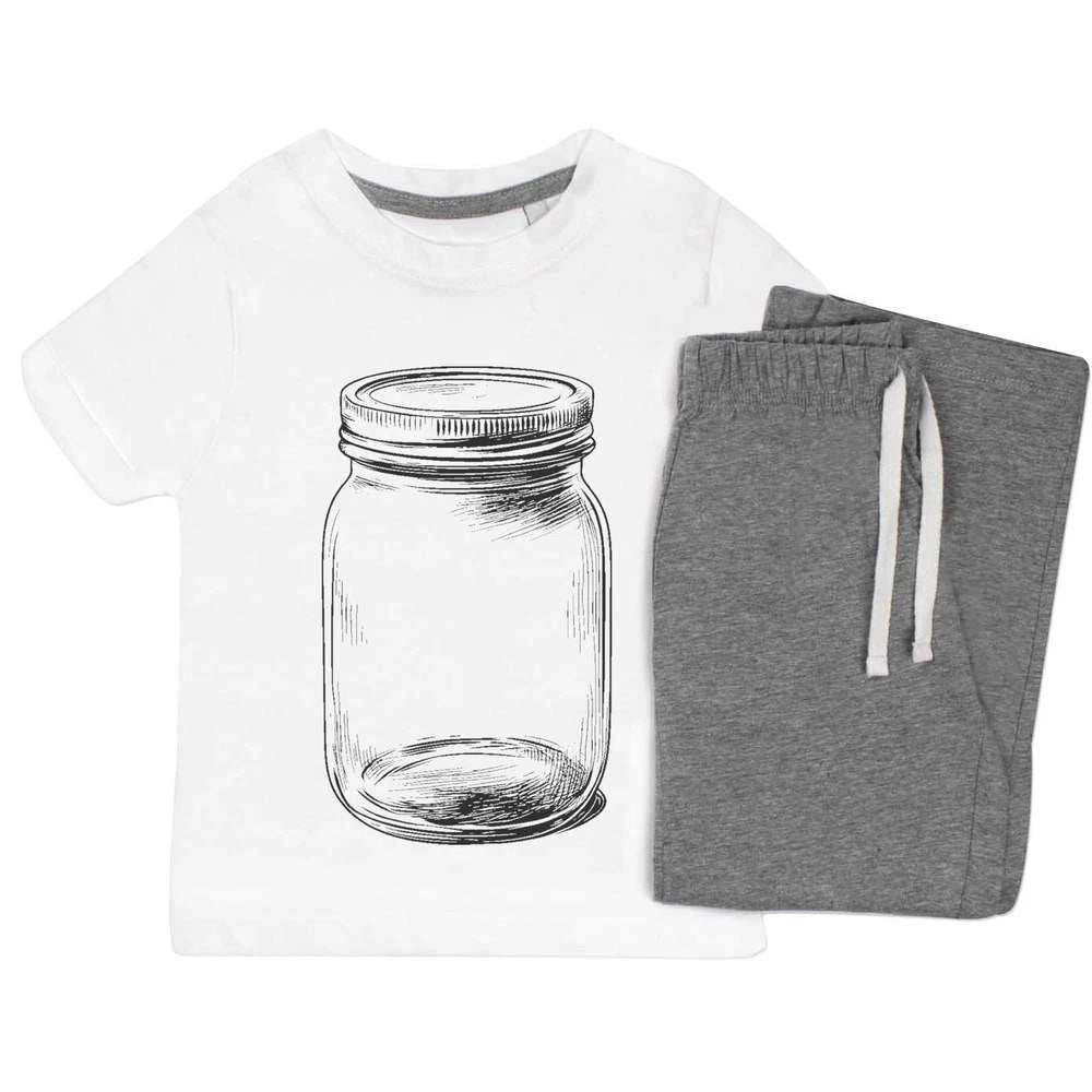 'Single Glass Jar' Kids Nightwear / Pyjama Set (KP054182)