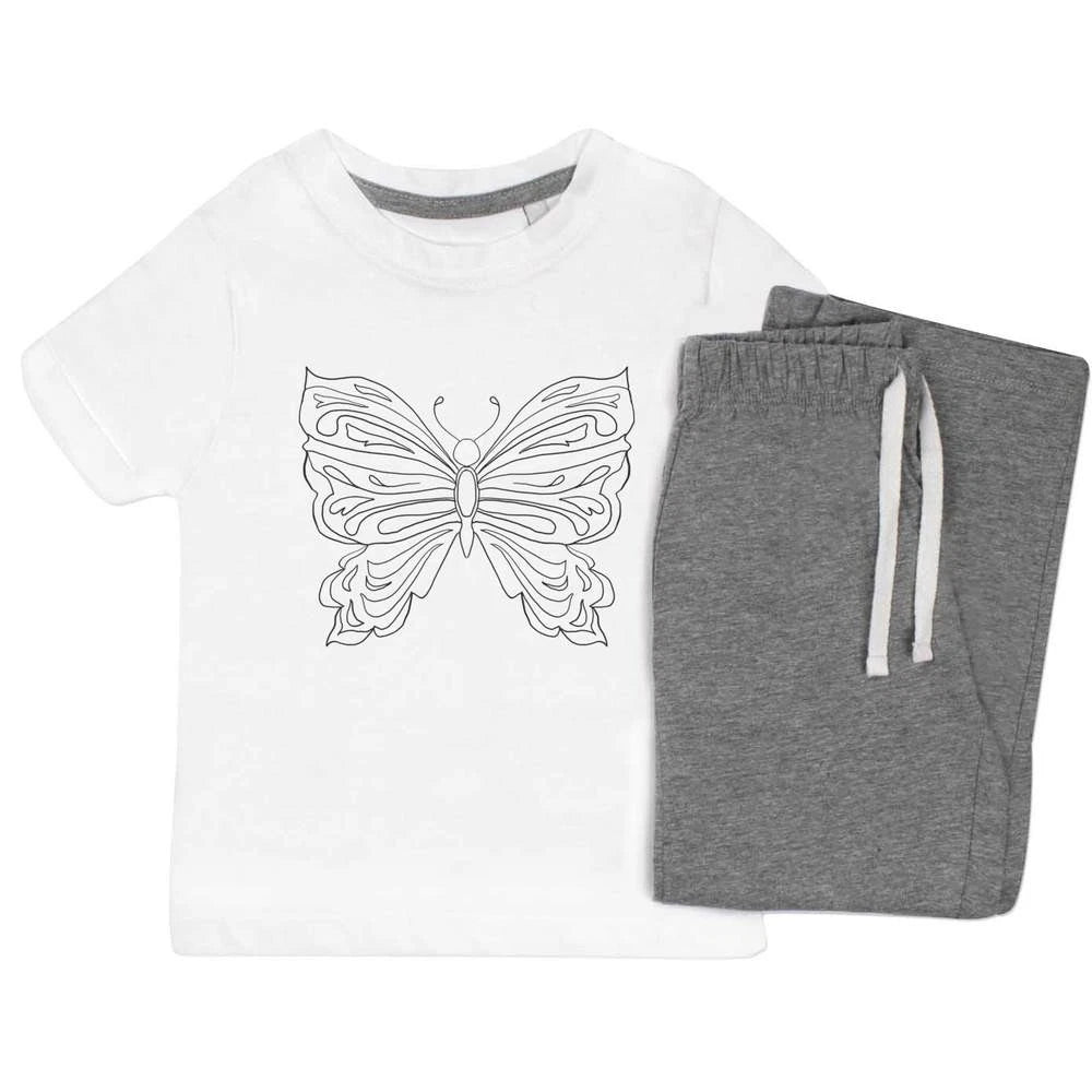 'Butterfly' Kids Nightwear / Pyjama Set (KP052029)