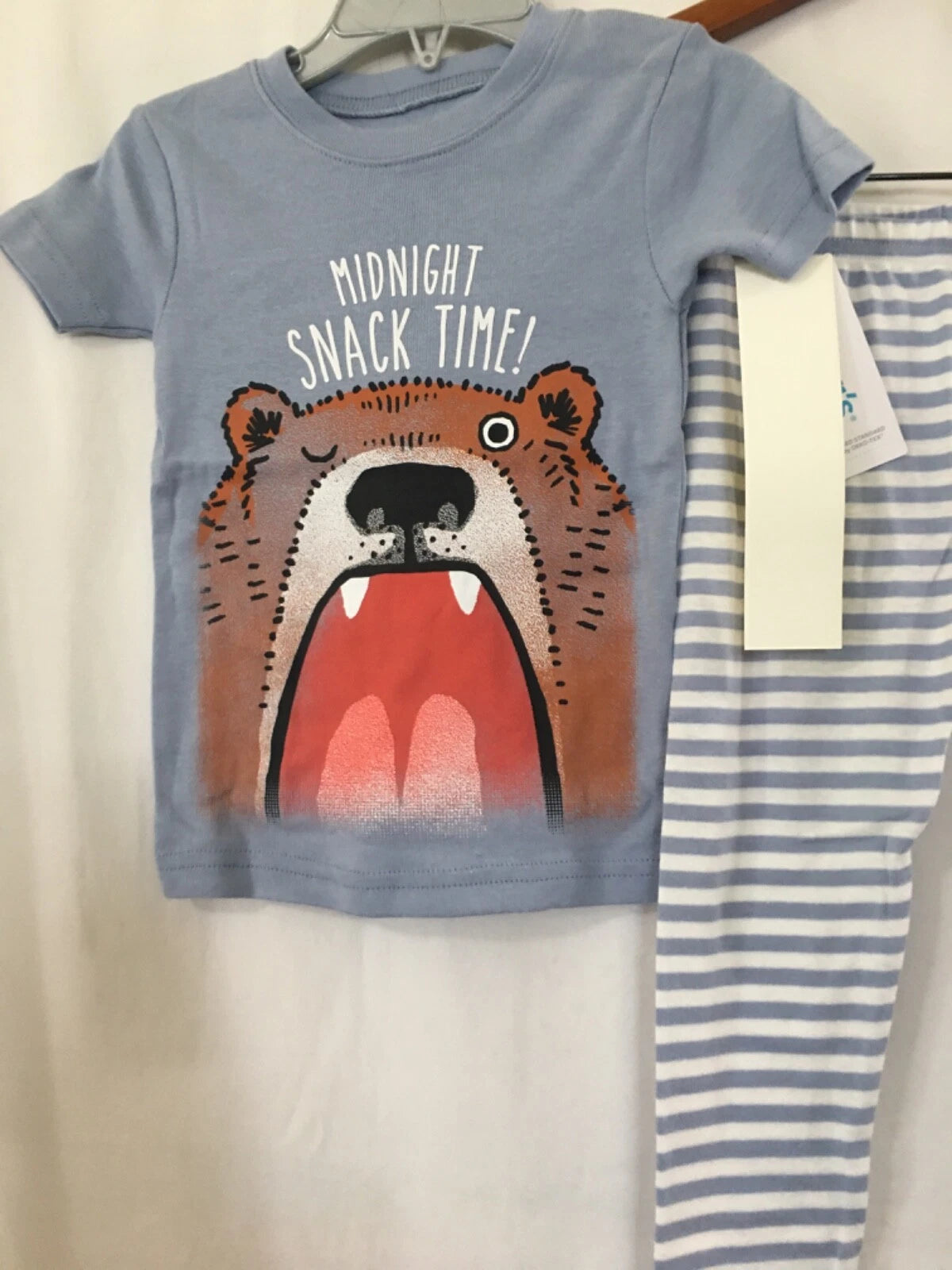 New Carter's Boys Bear Pajama set Snug Fit Short Sleeve Pants Toddler  2T,4T,5T