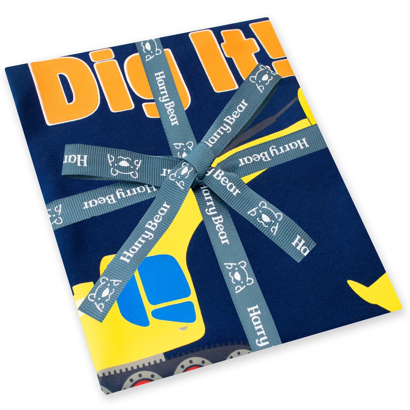 Yellow Digger Pyjamas Kids Boys 18 24 Months 2 3 4 5 6 Years PJs Stripes Blue