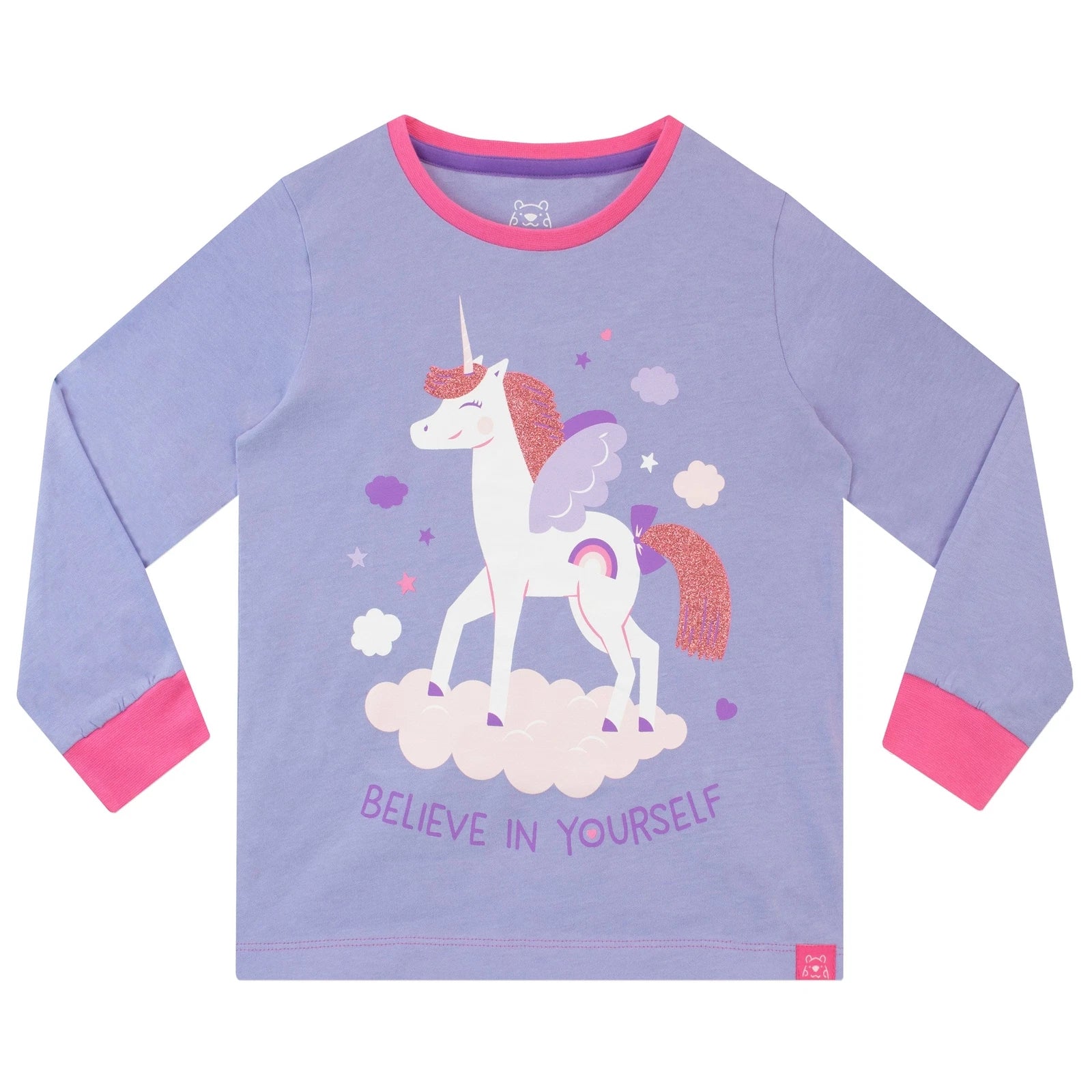 Inspirational Unicorn Pyjamas Kids Girls 18 24 Months 2 3 4 5 6 Years Purple