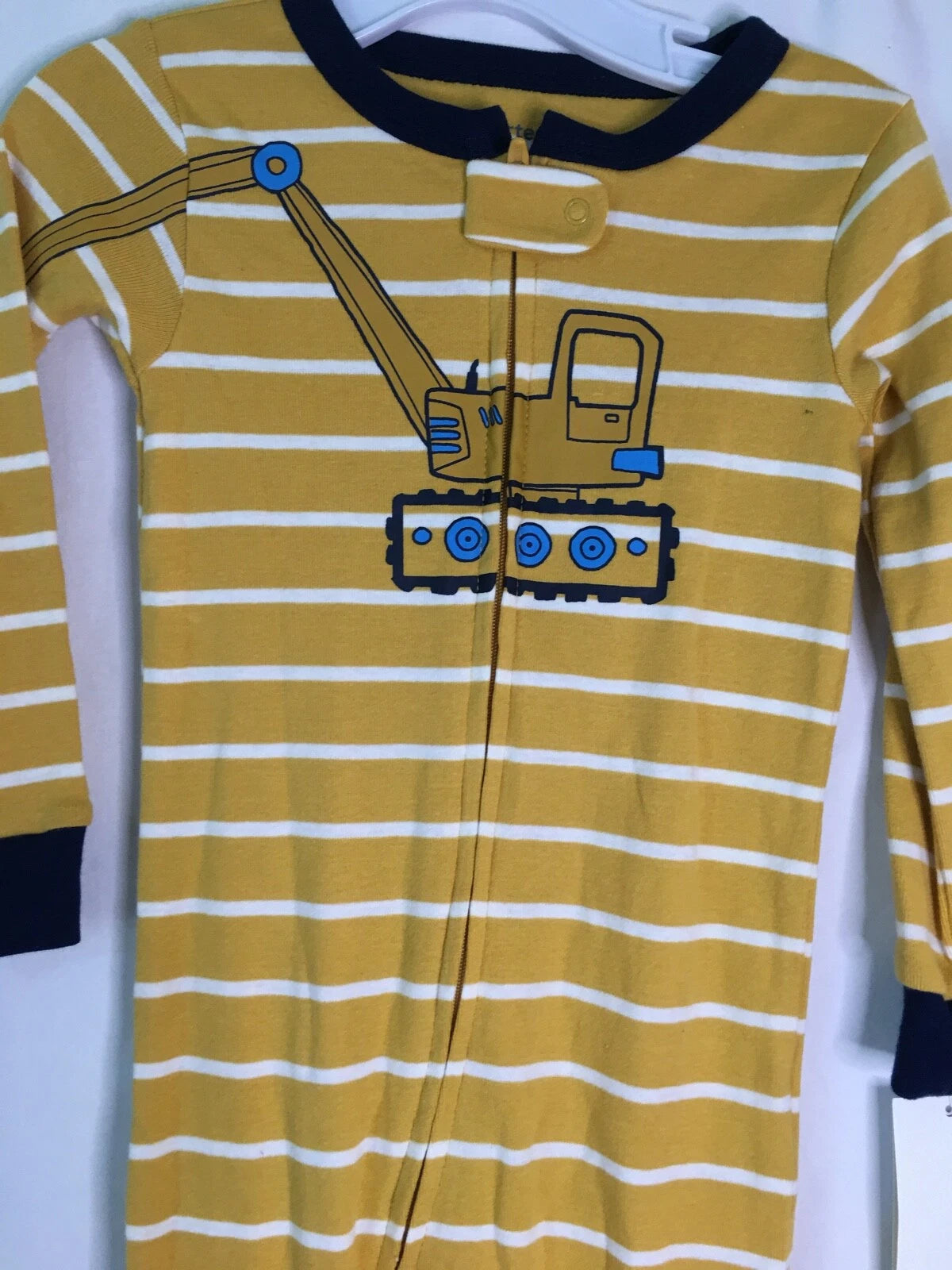 New Carter's 1-Piece Construction Cotton Pajama PJs Footie Sleeper Toddler Boy