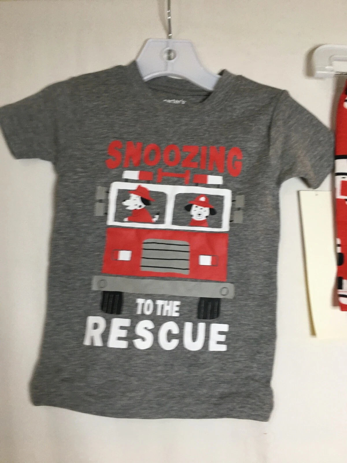 New Carter's Boys Firetruck Pajama Snug Fit Shorts Pajama sets Toddler UPICK