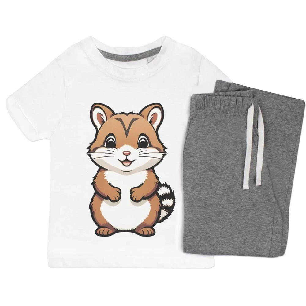 'Happy Chipmunk' Kids Nightwear / Pyjama Set (KP043871)