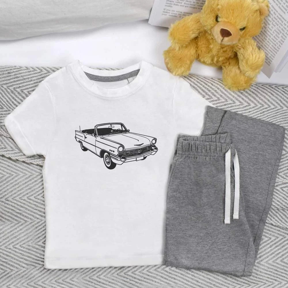 'Retro Convertible' Kids Nightwear / Pyjama Set (KP050077)