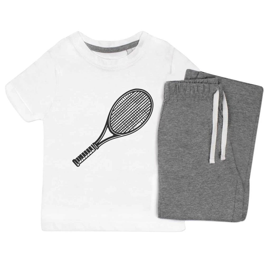 'Tennis Racket' Kids Nightwear / Pyjama Set (KP047721)