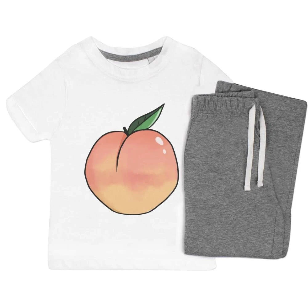'Peach' Kids Nightwear / Pyjama Set (KP026663)