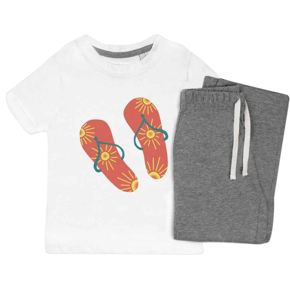 'Flip Flops' Kids Nightwear / Pyjama Set (KP044173)