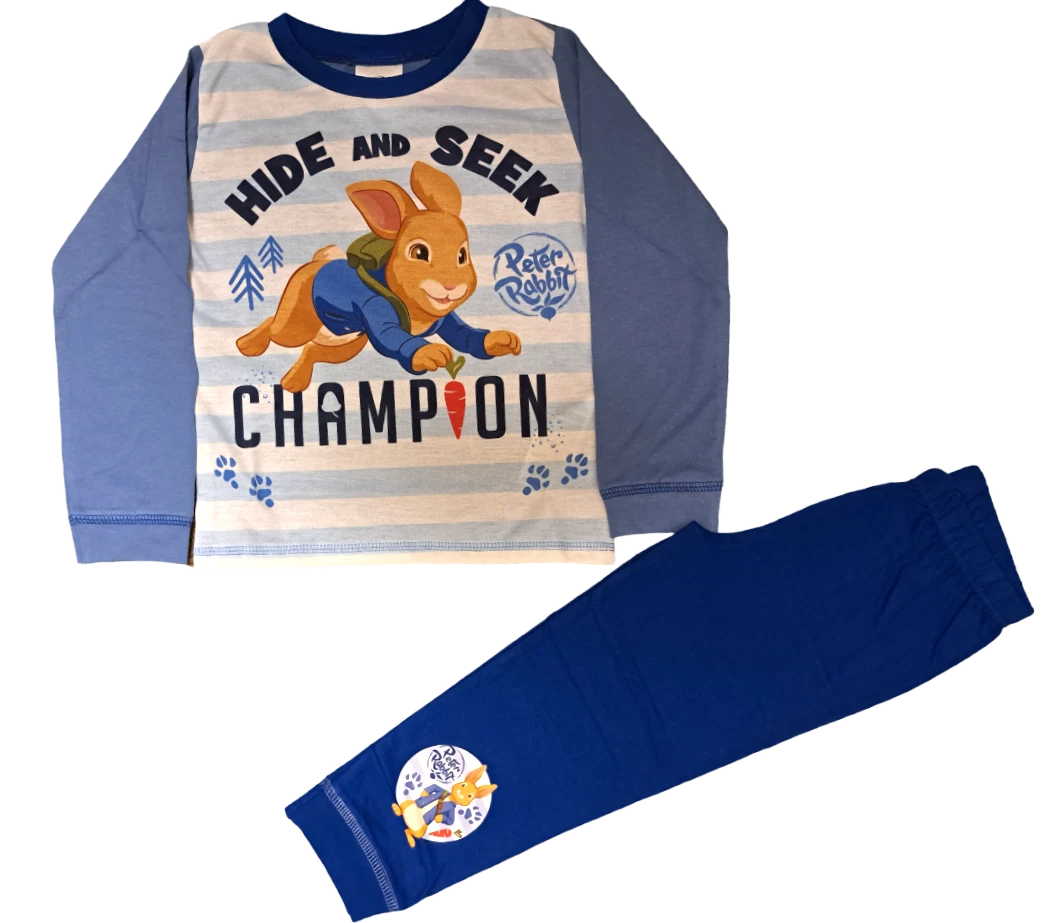 Boys Peter Rabbit "Hide and Seek" Pyjamas. Ages 18 Months To 5 Years