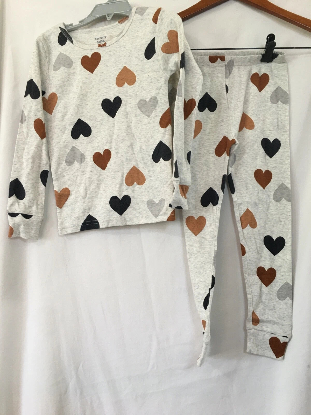New Carter's Girls Hearts Pajama 2pc Set Snug fit Long Sleeve Toddler U pick