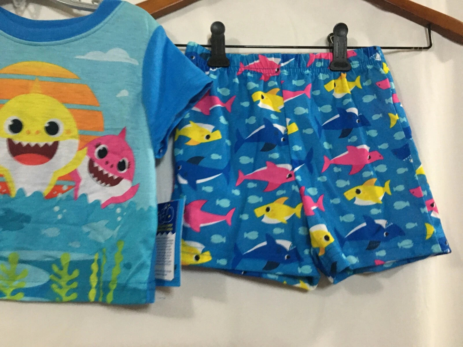 Nickelodeon Baby Shark 2 pc Pajamas Set Toddler short sleeve top & shorts U Pick