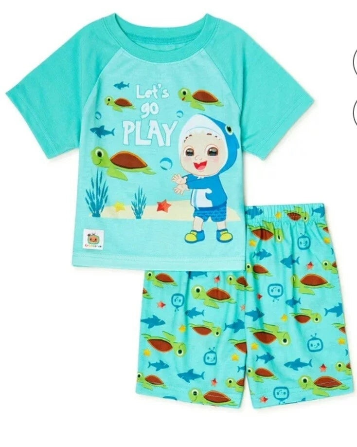 Cocomelon Toddler Boys 2pc Pajama Short Set Size 2T 3T 4T