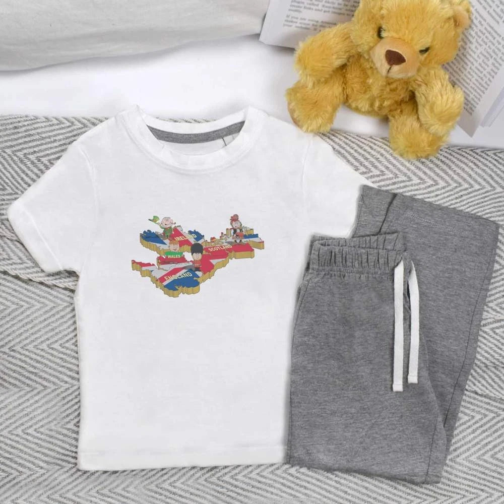 'United Kingdom' Kids Nightwear / Pyjama Set (KP049967)