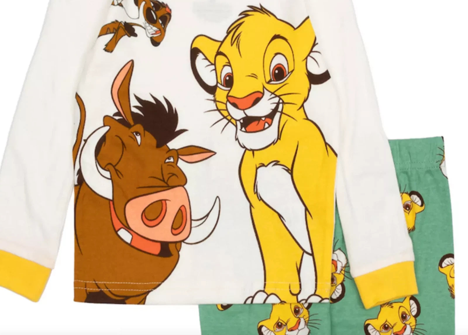 Disney Lion King Pajamas Set Toddler 2T 3T 4T 5T Simba Pumba Timon Cotton Boys