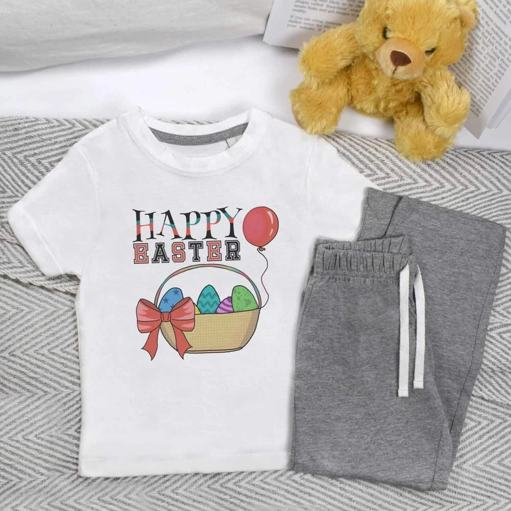 'Happy Easter' Kids Nightwear / Pyjama Set (KP044751)