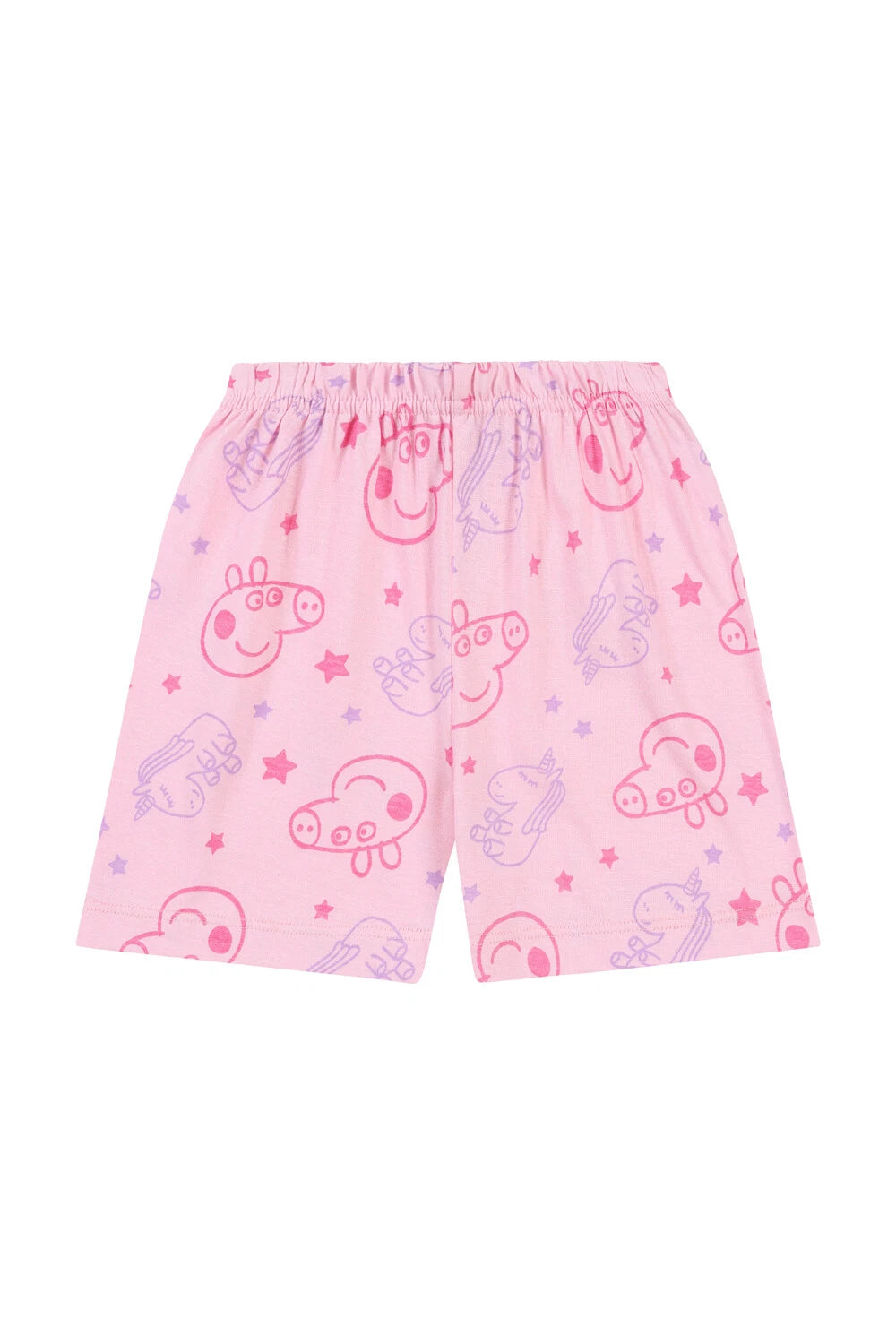 Girls Peppa Pig Unicorn Dreams  Rainbow Short Pyjamas - Ages 1 - 5 Years Kids PJ