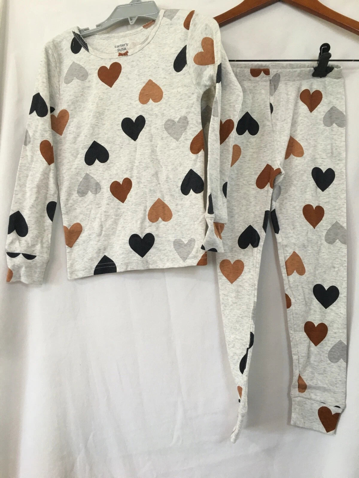 New Carter's Girls Hearts Pajama 2pc Set Snug fit Long Sleeve Toddler U pick