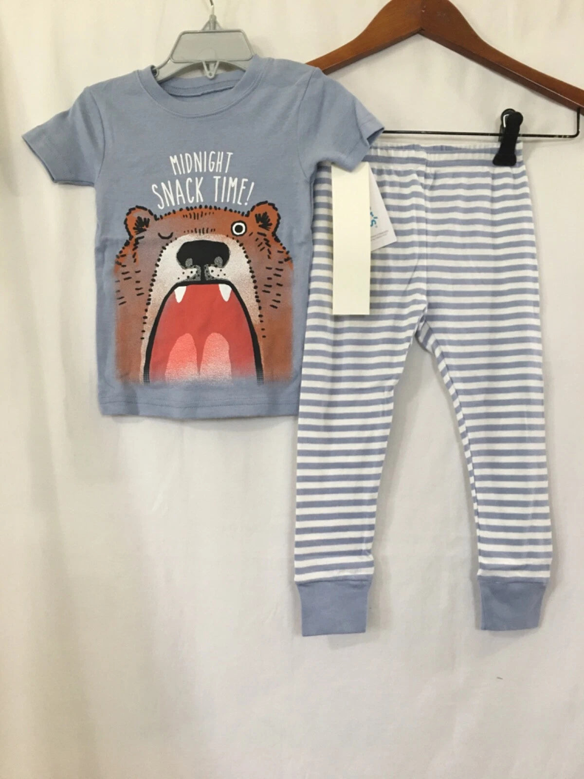 New Carter's Boys Bear Pajama set Snug Fit Short Sleeve Pants Toddler  2T,4T,5T