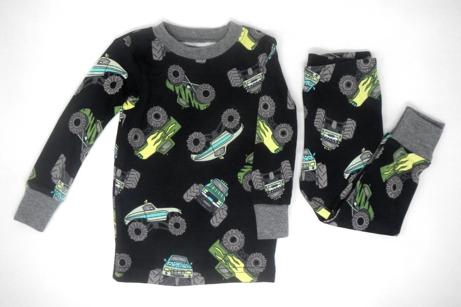 Carter's Toddler Boys Monster Truck Mighty Tired 4pc Pajama Set $36