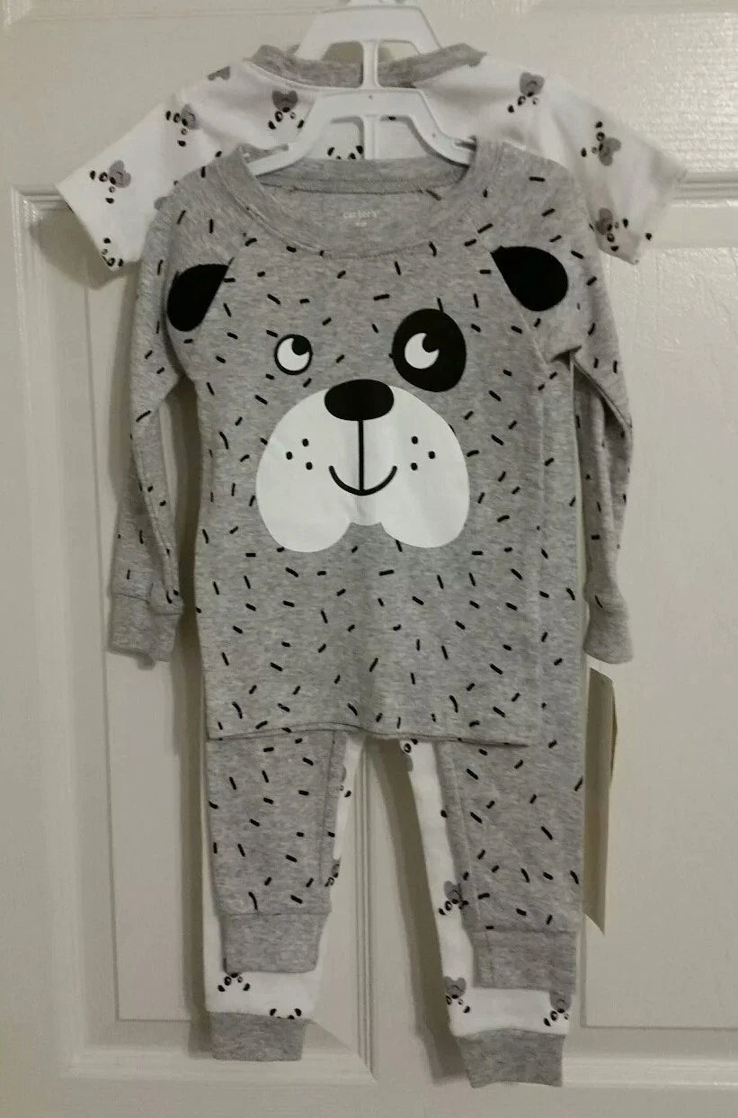 NEW Carter's 4 Piece Puppy Dog 100% Cotton PJs Size 18 Mo 24 Mo NEW Infant Baby