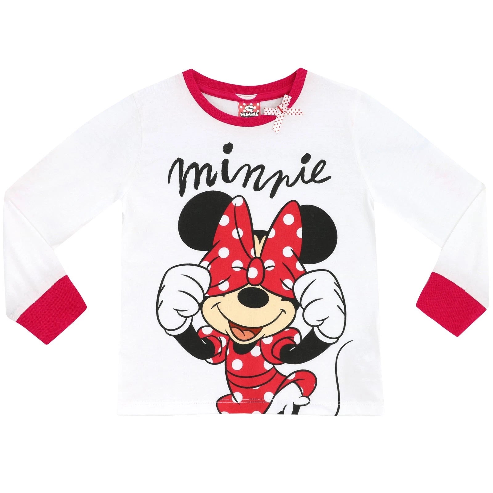 Minnie Mouse Disney Pyjamas Kids Girls 18 24 Months 3 4 5 6 7 8 Years PJs Dots